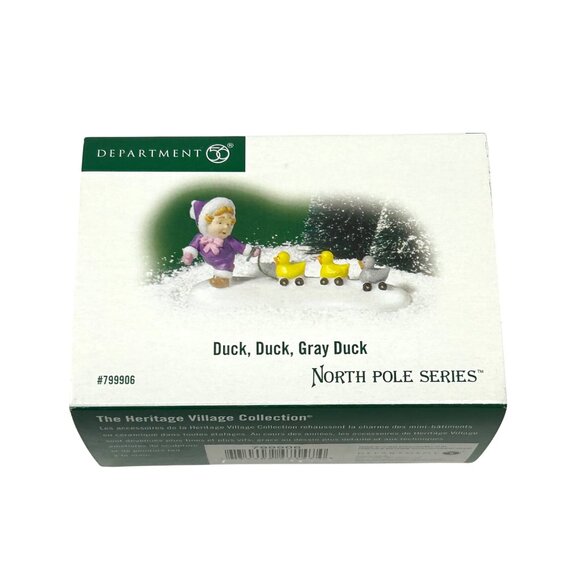 Department 56 North Pole Series "Duck Duck Gray Duck" - Retired in 2009 - Picture 6 of 9